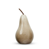 Pear Taupe Ceramic Decor Piece
