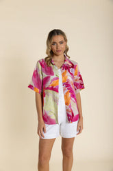 Two T's Paradise Print Short Sleeve Shirt