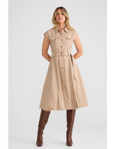 Mayfair Shirt Dress – Taupe