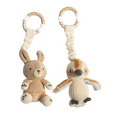 Kangaroo & Kookaburra Cotton Knit Stroller Toy