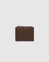 Lily Woven Wallet - Chocolate