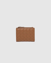 Lily Woven Wallet - Tan