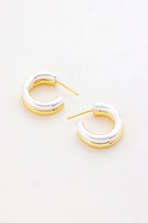 Zafino Luna Hoop Earrings Gold/Silver