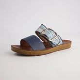 DOTI Slip-On Sandals - Navy Multi