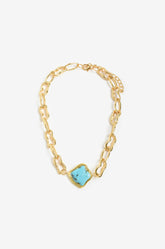 Turquoise Centre Event Chain Necklace