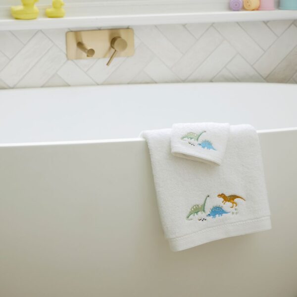 Dino Baby Bath Towel & Face Washer Gift Set