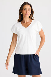 Brave + True Charli Tee – White