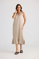 Brave Celine Dress – Taupe