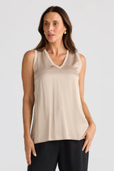 Brave + True Celine Top – Stone Taupe