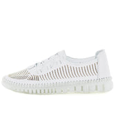 Soft Tread Bikky Leather Sneakers - White