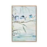 Three Blue Wrens – Brushed Artwork(In-store Pickup)