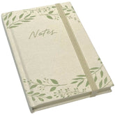 Mixed Leaves Fabric A6 Notebook - Sage