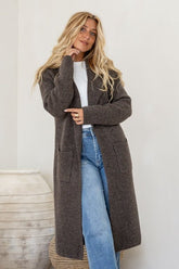 Long Cardigan - Chocolate