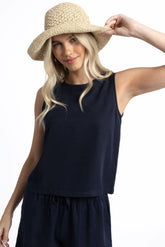 Humidity Lifestyle Lyla Top – Navy