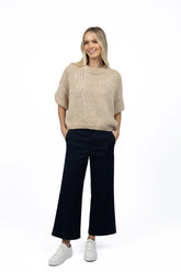 Humidity Margot Drill Pant – High-Waisted Stretch Cotton Pants