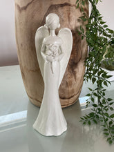 Angelic Angel Figurine with Flowers