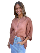 Worthier Linen Blouse - Clay