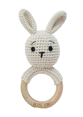 Petite Vous Brodie Bunny Crochet Ring Rattle