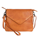 Winmalee Soft Leather Envelope Crossbody Bag - Tan