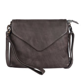 Winmalee Soft Leather Envelope Crossbody Bag - Taupe
