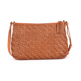 Bendigo Woven Crossbody Leather Bag - Tan