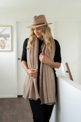 Button Wrap Taupe