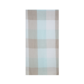 Aqua Beige Checkered Scarf