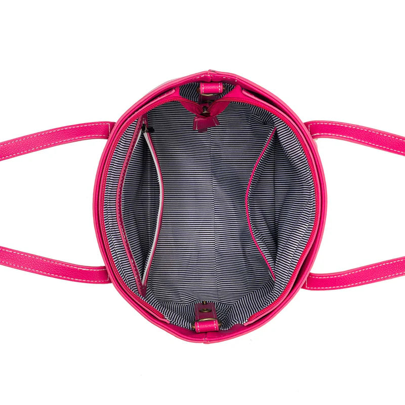 Black Caviar Tara 3 Piece Handbag Set Magenta