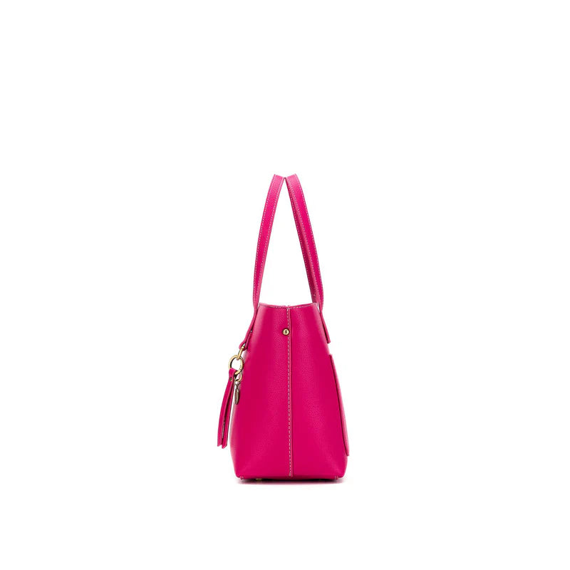 Black Caviar Tara 3 Piece Handbag Set Magenta