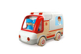 Wooden Ambulance with Light & Sound + Accessories