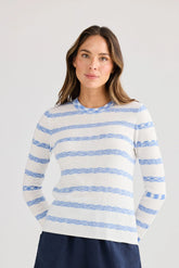 Stripe Yacht Knit - Blue