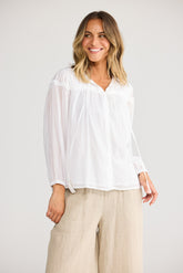 Holiday Aella Blouse in White