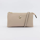 Evie Leather Crossbody Bag - Nude