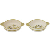 Oamra Set of 2 Ceramic Dishes 18.5x15x5cm – Olive Green Stoneware Serving Set