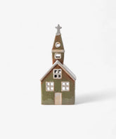 Traditional Ceramic Tealight House – Green