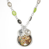 Glass Crystal & Paua Shell Necklace