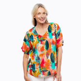 V-NECK T-SHIRT – TROPICANA