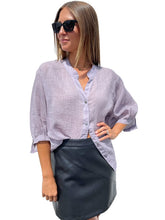 Worthier Linen Blouse - Lilac