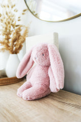 Darcey Plush Baby Bunny 27cm in Petal lifestyle view