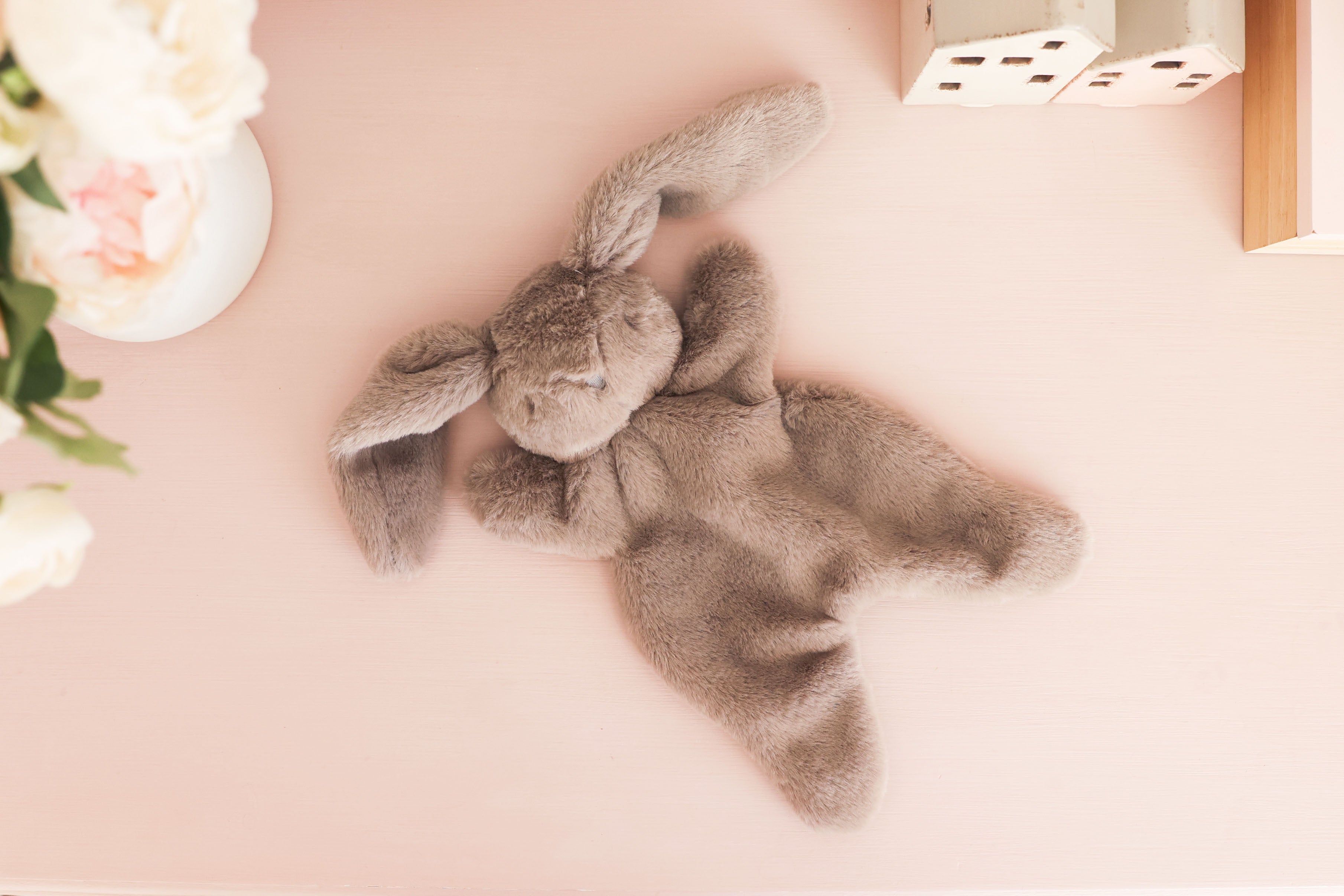 Darcey Bunny Comforter 30cm in Grey lifestyle view
