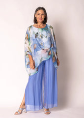 Gia Silk Pants – Positano Blue