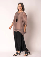 Emiliana Silk Top – Milk Chocolate