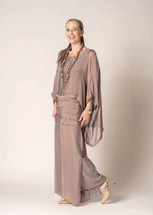 Amulet Silk Top –  Chocolate