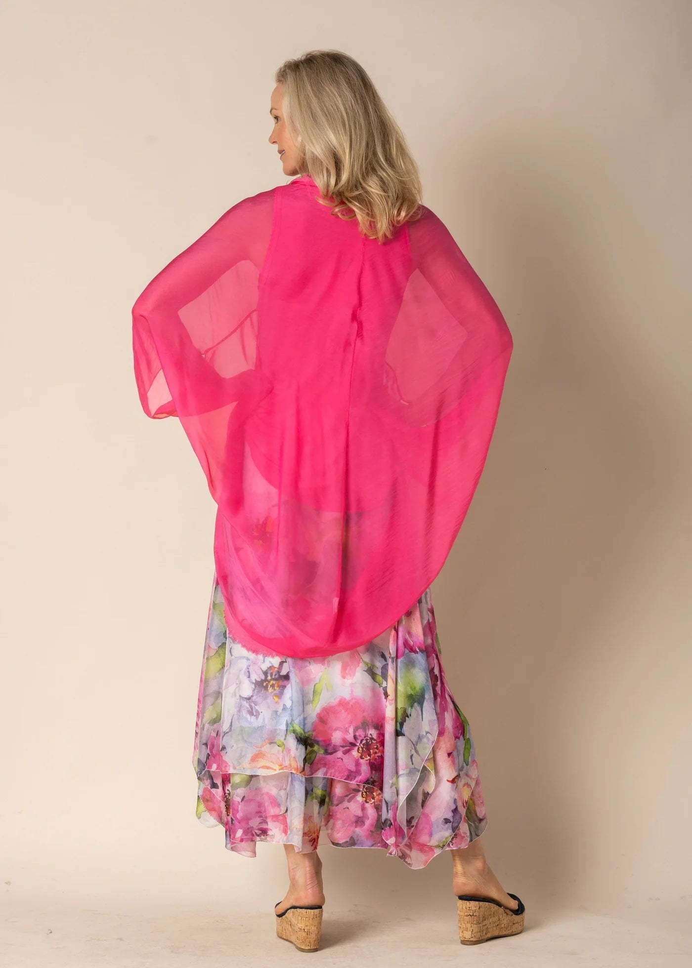 Luxurious Silk Jacket - Pink