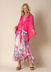 Luxurious Silk Jacket - Pink