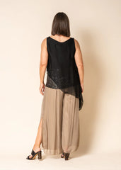 Gia Silk Pants – Chocolate