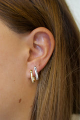 Amy Silver Hoop Earrings