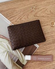 Kuta Woven Chocolate Purse