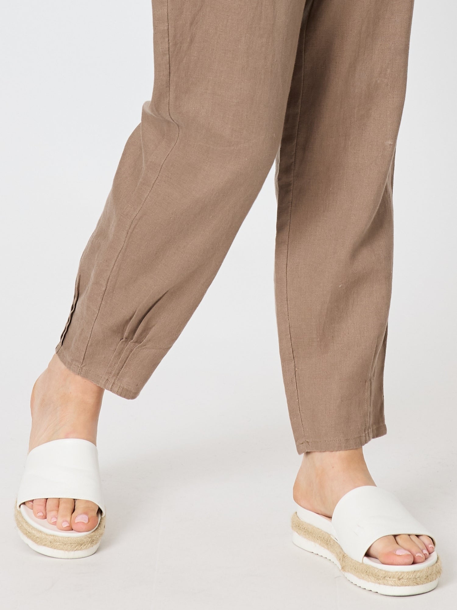 Sarah Linen Pant - Mocha