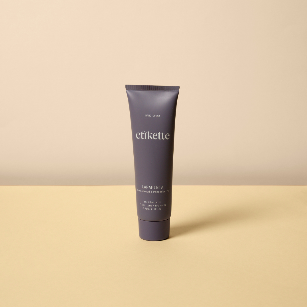 Larapinta Hand Cream in Sandalwood and Pepperberry by Etikette
